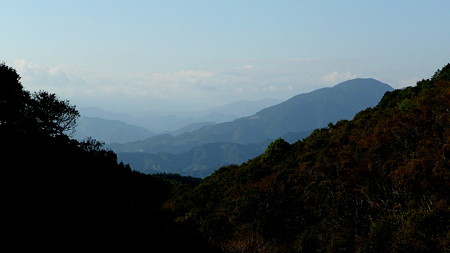 静岡方面の山々