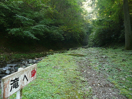 西里の滝へ続く遊歩道