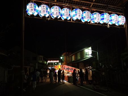足助夏祭りの夜店
