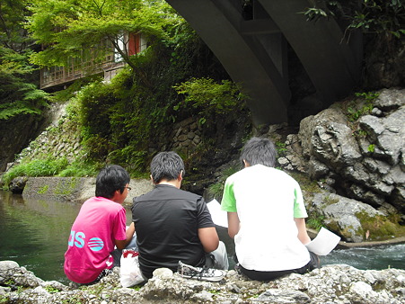 京都 清滝にて