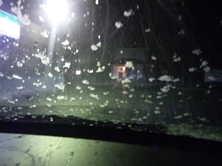 2012.02.17 帰宅途中に雪