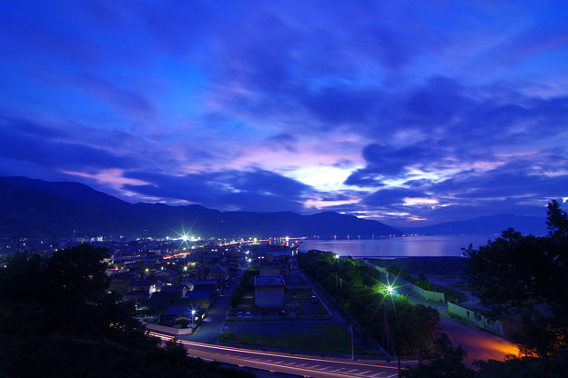 田舎の夜景 未だ宵の口 写真共有サイト フォト蔵