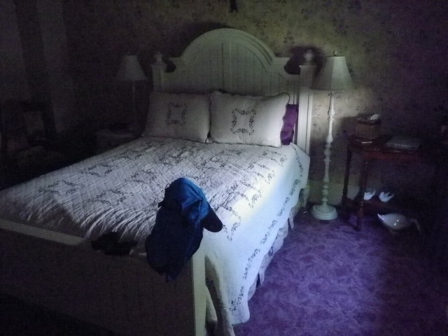 ベッド＆ブレックファストの寝室。